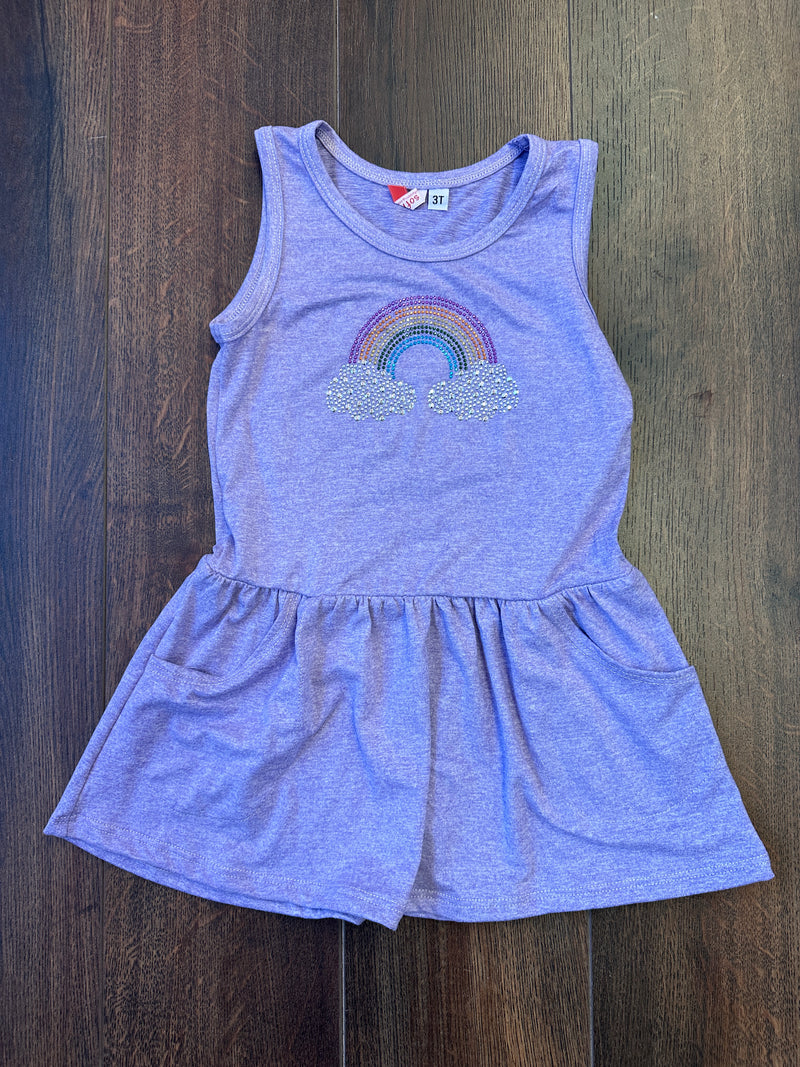 Sofi Lilac Rainbow Dress