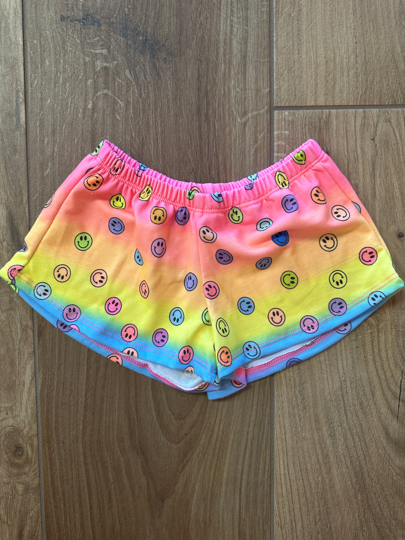 Social Butterfly Ombre Smiley Shorts