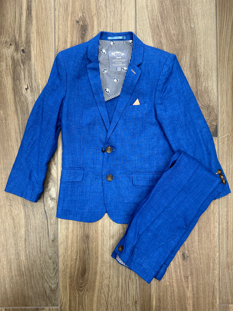 Appaman Blue 2pc Linen Suit