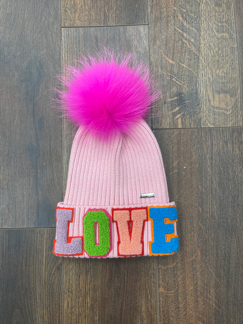 Bari Lynn Pink Love Hat