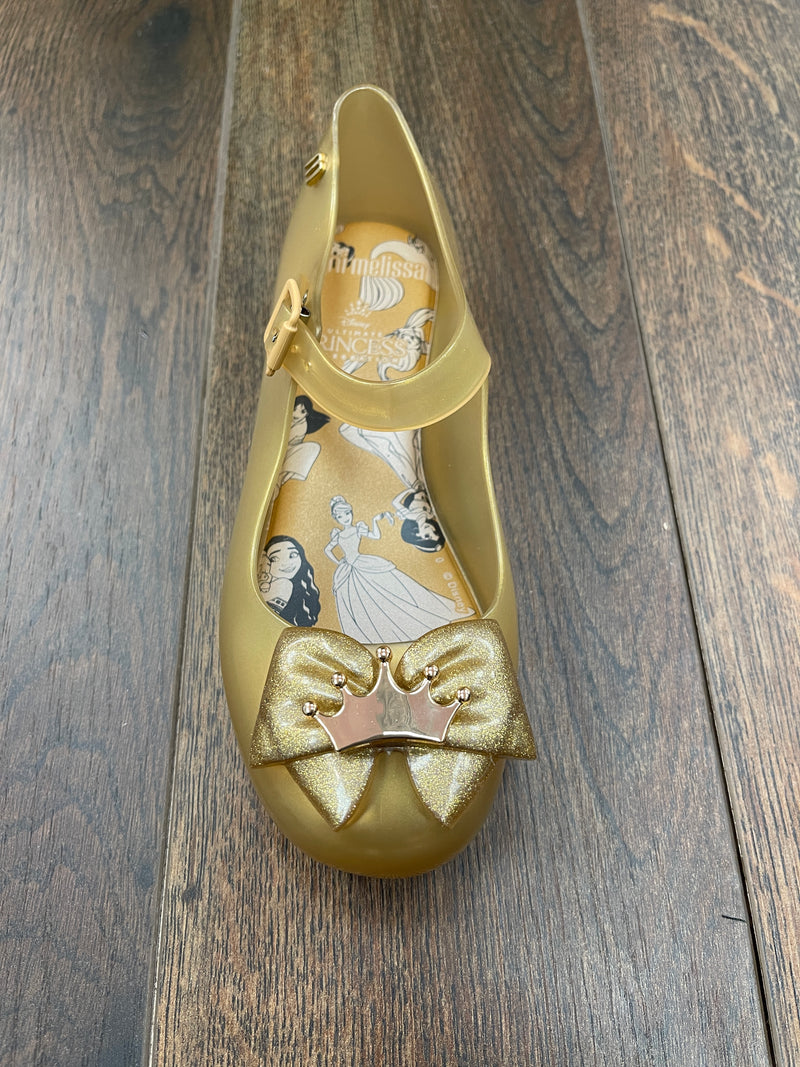 Mini Melissa Gold Princess Shoe