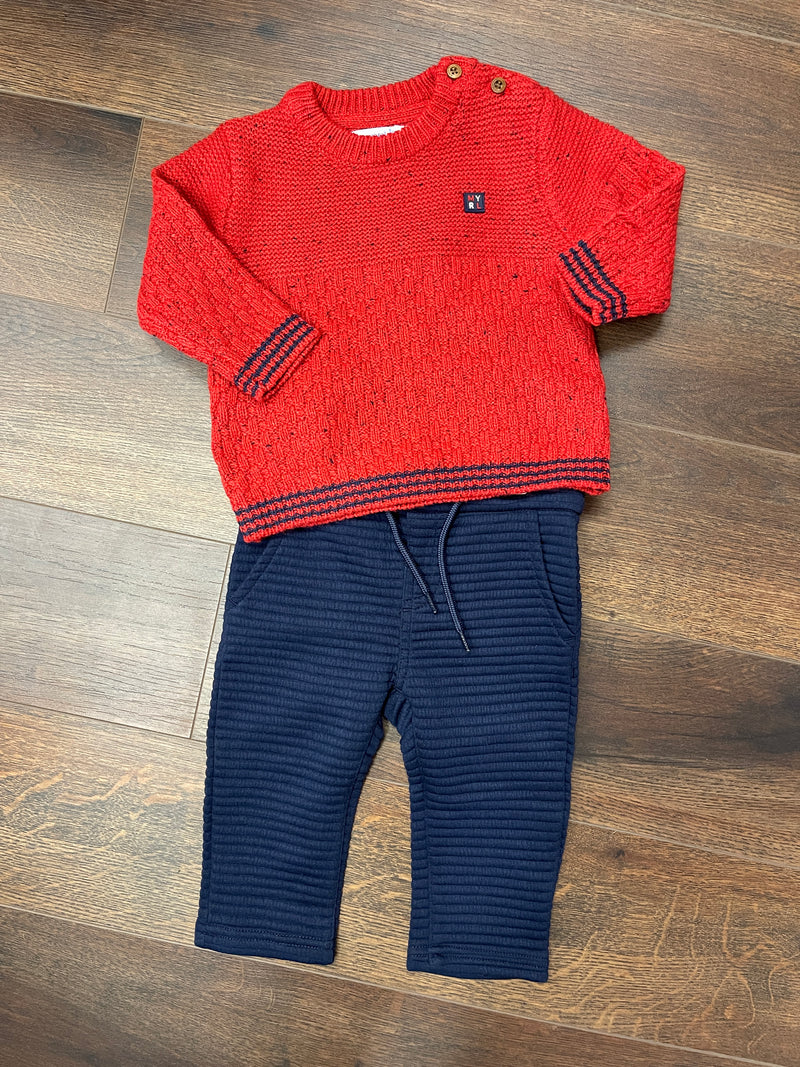 Mayoral Red Sweater Set