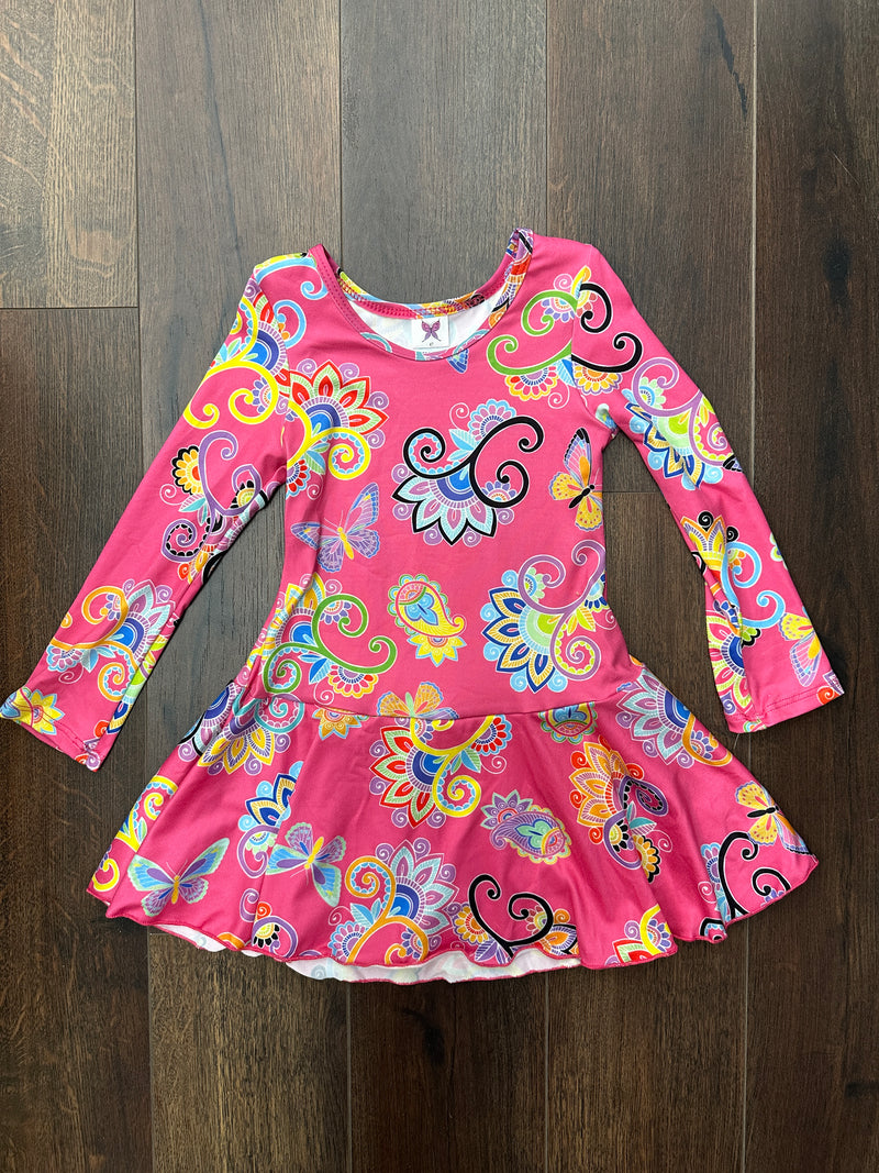 Social Butterfly Pink Paisley Dress