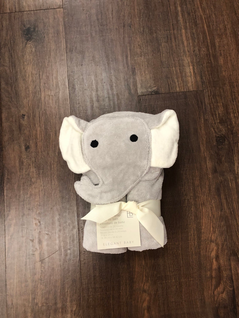 Elegant Baby Elephant Bath Towel
