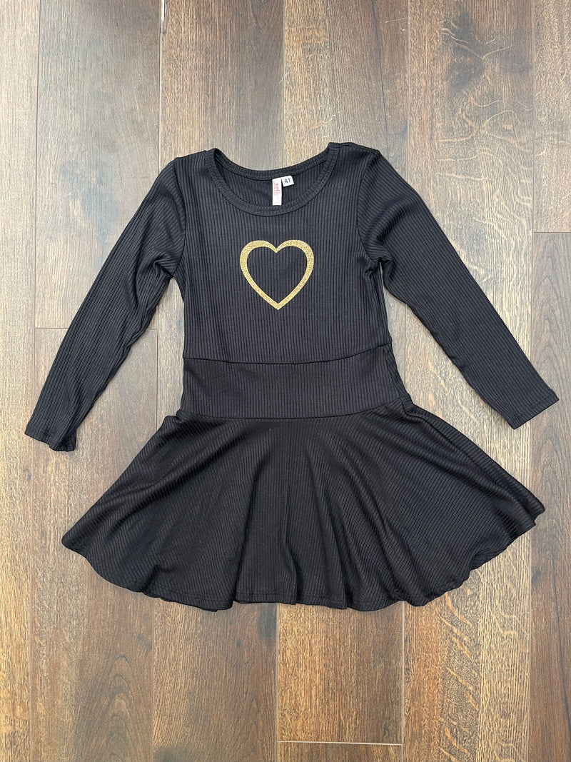 Sofi Black Heart Dress