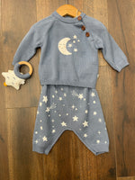 Elegant Baby Stars & Moon Blanket