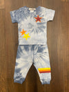Little Mish Tie Dye Star Pants Set